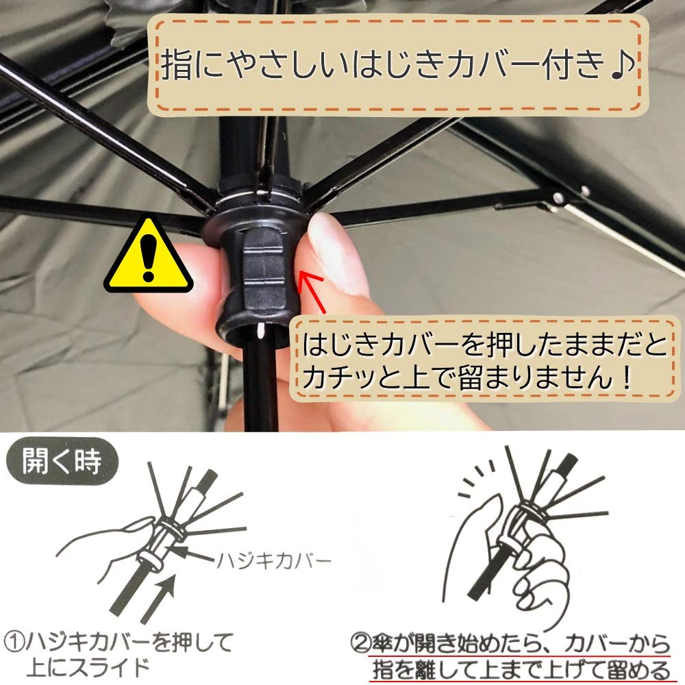 Folding Complete Heat and UV Light Sun and Cute Scallop Cut Parasol, Blackout, Ultra-Lightweight, 170g, Protection, 100% Blocking, Women's, Rain, [OK