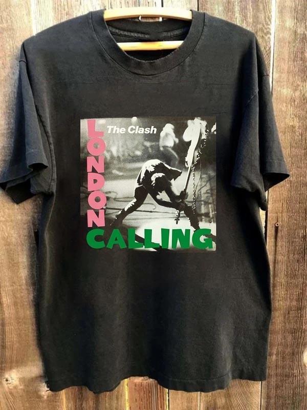 The Clash  London Calling Mens Punk Rock Metal T Shirt S-5XL Unisex T-Shirt S