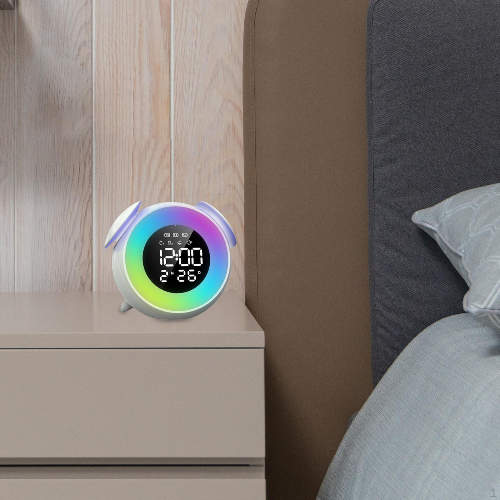 

Цифровой будильник, многофункциональный современный 12-часовой дисплей, настольный креативный повтор, прикроватная тумбочка