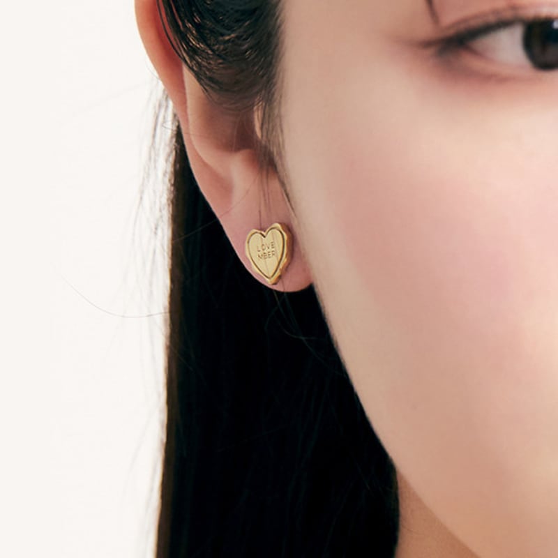 LOVEMBER [silver 925] Melting Heart Studs