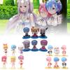 A Life In Different World From Zero Characters Toys Model Gift 6pcs Decoration