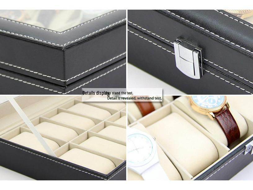 PU Leather Watch Display and Storage Box