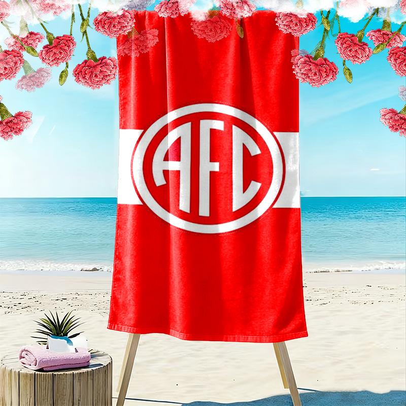America Football Club Print Beach Towel, Large Soft Quick Dry Towel for Beach Camping Swimming