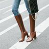 Plus Size 34-45 New Women Boots Zipper Thick High Heels Winter Simple Fashion Woman High Heel Warm Boots Knee High Botas