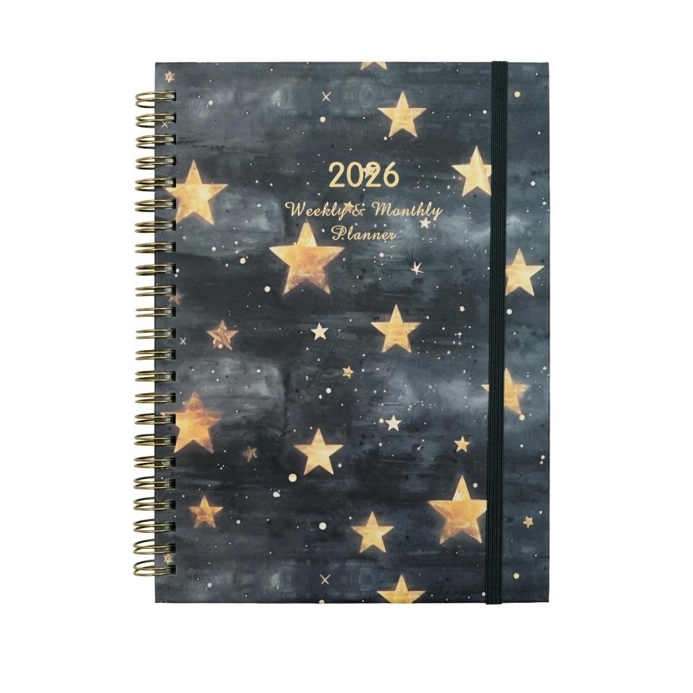 Wear-resistant 2026 Schedule Planner Notepad 12 Months To-do List Notebook  School