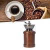 Coffee Grinder Manual Oak Stainless Steel Retro Ergonomic Crank Handle Conical Grinding   Portable Coffee Bean Grinder