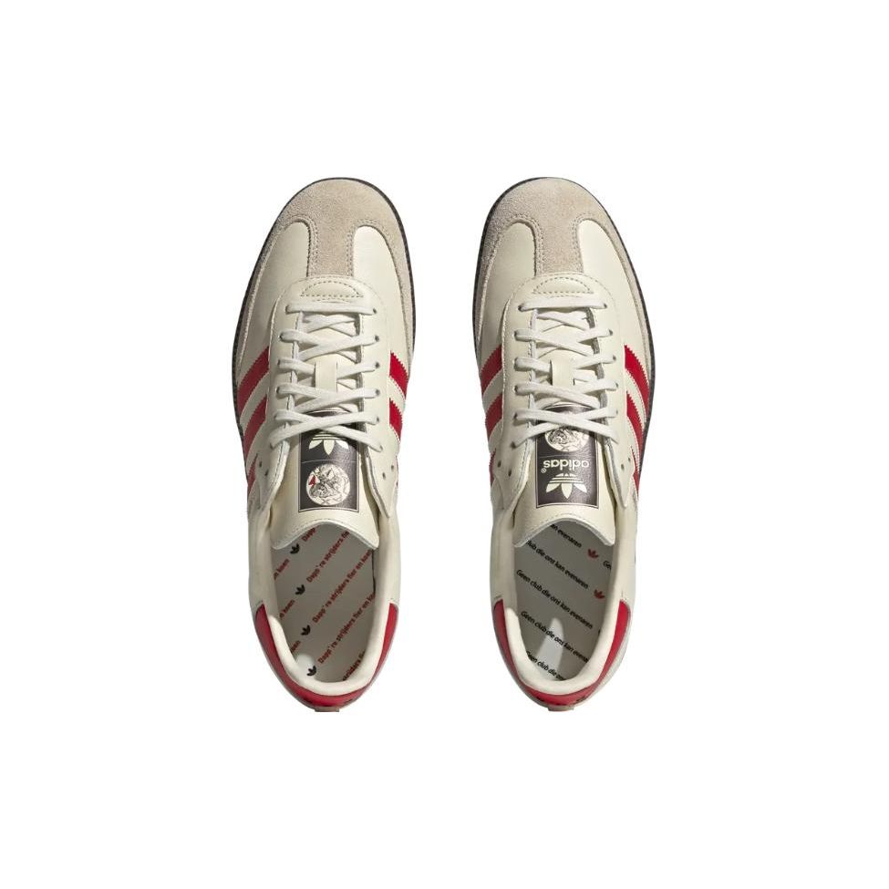 Ajax x adidas Samba Homage Men Sneakers Cream Cream-White Team-Collegiate-Red IE7684