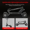 Electric Scooter Boyueda G2 10" Tire 1600W Peak Motor Hydraulic Disc Brake 52V 19Ah NFC Unlock Max Range 60Km LCD Display Black