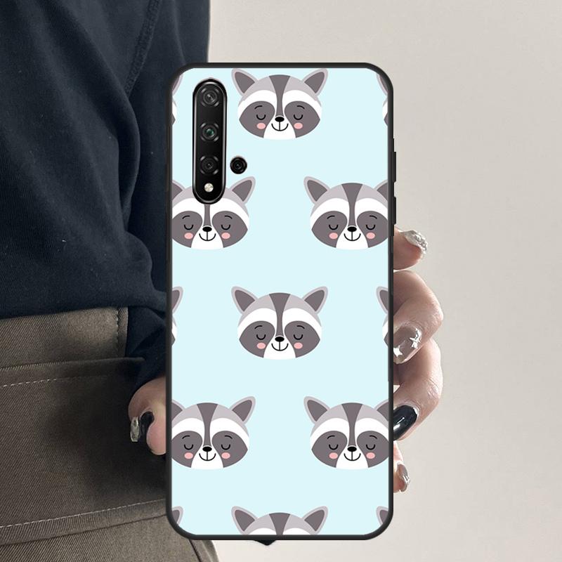 Raccoon Animal For Huawei Nova 12i 11i 8i 12s 9 10 SE Y91 Y90 Y60 Y70 Y72 Y61 P20 P40 P30 Lite P60 Pro Case