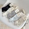 Spring & Summer Seamless Cotton Dog Print Low-Cut Women's Socks
