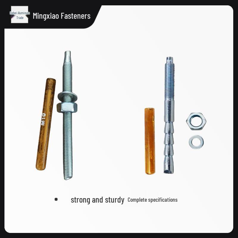 High-Strength Galvanized Inverted Cone Anchor Bolt for Curtain Wall Expansion M10*130