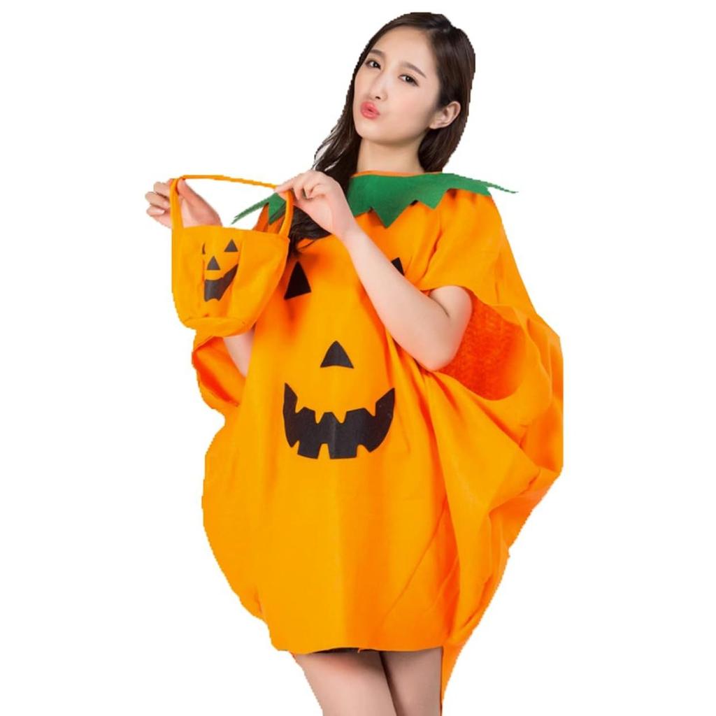 AISHITE Halloween costume adult ladies men pumpkin cosplay outfit bag