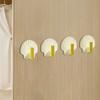4 Teile/satz Shell Form Wand Haken Moderne Wasserdichte Schlag Kostenloser Heavy Duty Handtuch Kleidung Tür Zurück Kleiderbügel Badezimmer Küche Liefert