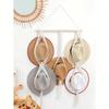 1pc/1 Set Macrame Wood Hat Rack Woven Hat Rack Handmade Hat Organizer Wall Hanging Shelves Cowboy Cap Rack for Baseball Dormitory Study Over Door