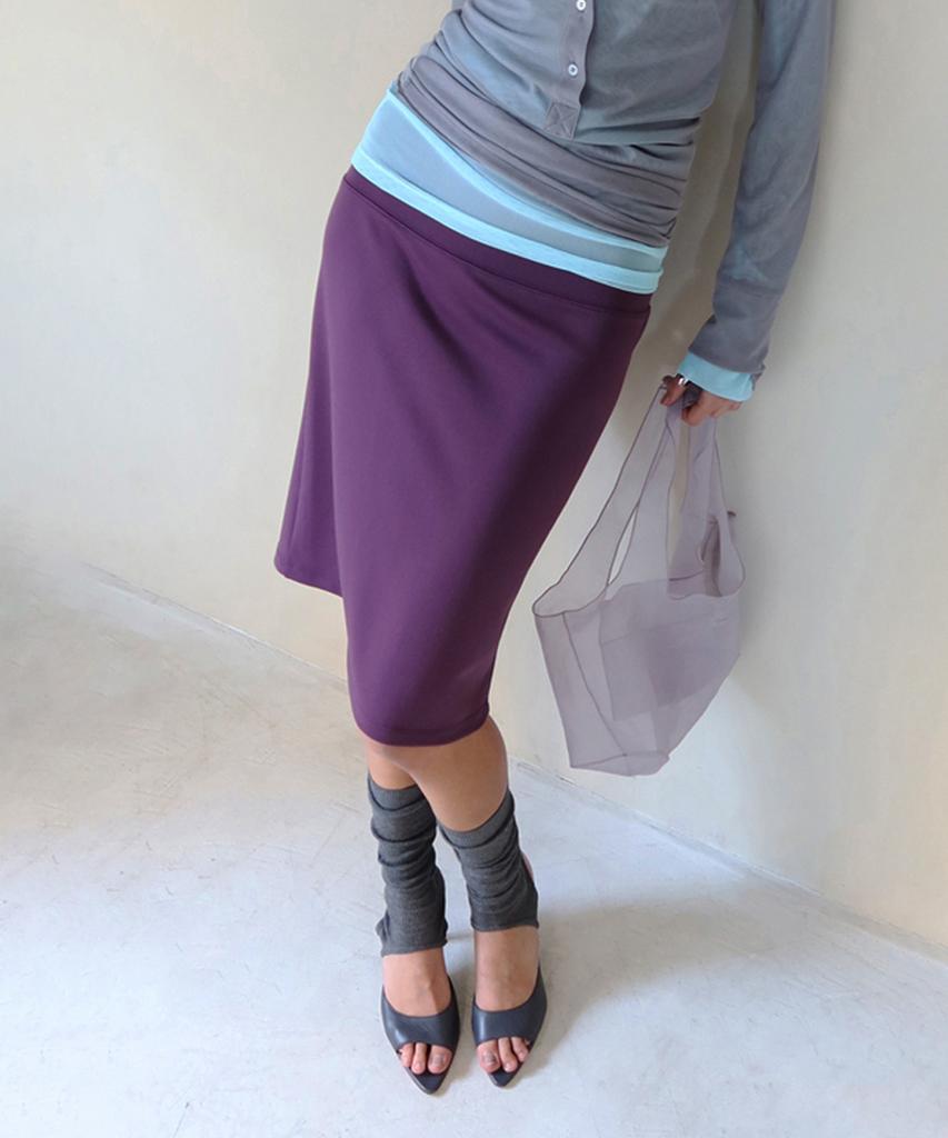 M.M.M Midi Easy Skirt_Purple