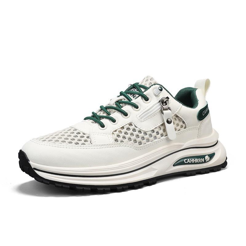 

Mesh shoes men s shoes spring and summer new breathable thin sports and leisure shoes men s hollow feet running shoes trendy shoes 44