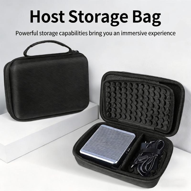 Heavy Duty Controller Storage Box Lightweight Travel Carrying Case with Ergonomic Handle for Computer Host Accessories