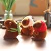 Cute Capybara Keychain Plush Bag Charm Accessory Adorable Stuffed Doll Keyring