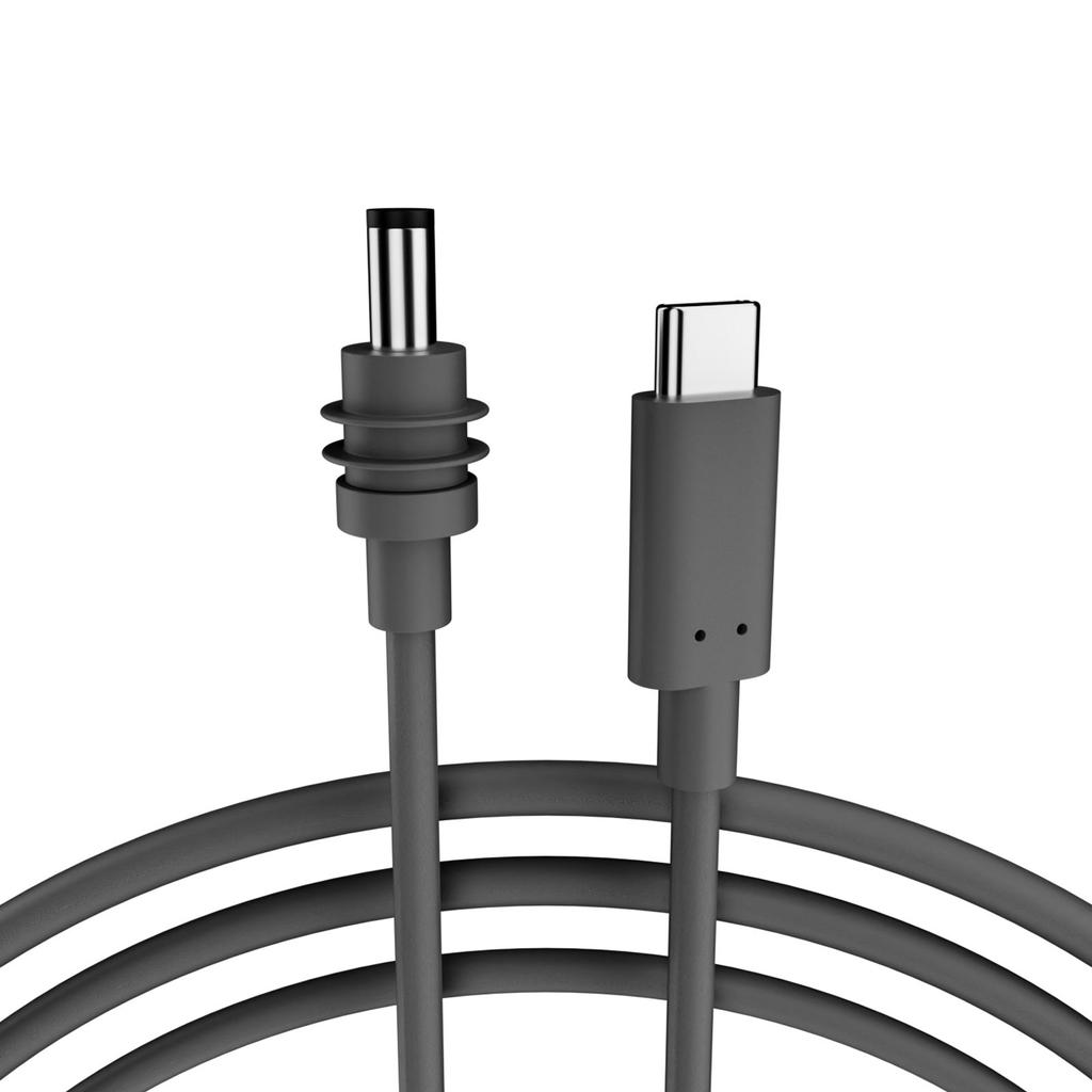 Mini TypeC DC5521 5.5x2.1mm Waterproof Power Cable for Outdoor Use PVC Cord with Overload Mulltiple Protection