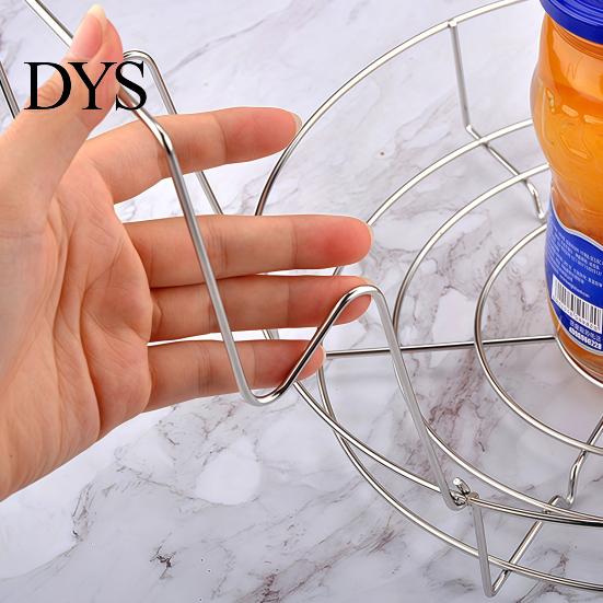 Porta-Lattine in Rete Metallica 3-in-1 Acciaio Inossidabile per Conserve con Manici Pieghevoli, Sollevatore Porta-Barattoli Frutta Antiscottatura, Supporto Pentola Antiruggine, Design Facile da Afferrare
