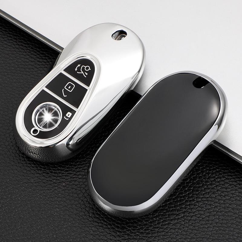 Soft Rubber Key Cover for 2021 Mercedes-Benz S-Class S400L/S450L