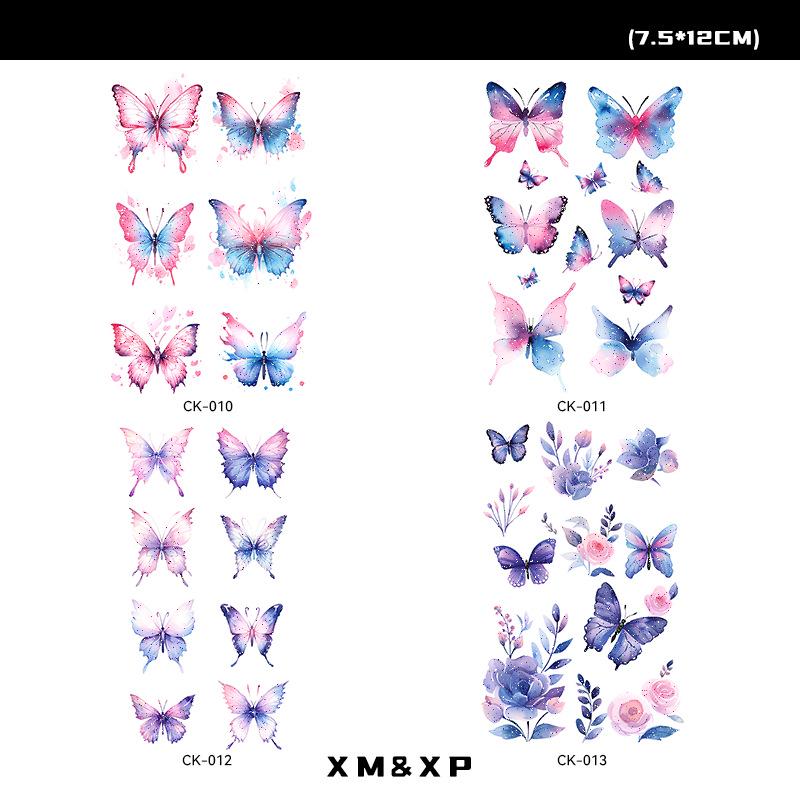 Colorful Butterfly Music Festival Tattoo Stickers: Non-Toxic, Easy to Clean, Stylish, Perfect for Arms.