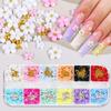 3D Flower Nail Art Charms,Nail Pearls Nail Art Studs Manicures Nail Accessories