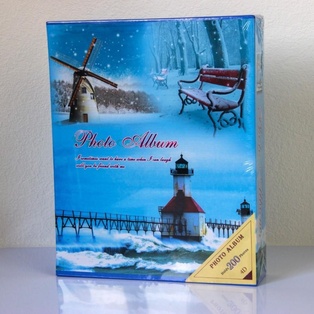 Laminated Photo Album 6 Inch 200 Pockets Photo Storage New Slip-in Picture Albums Home Storage