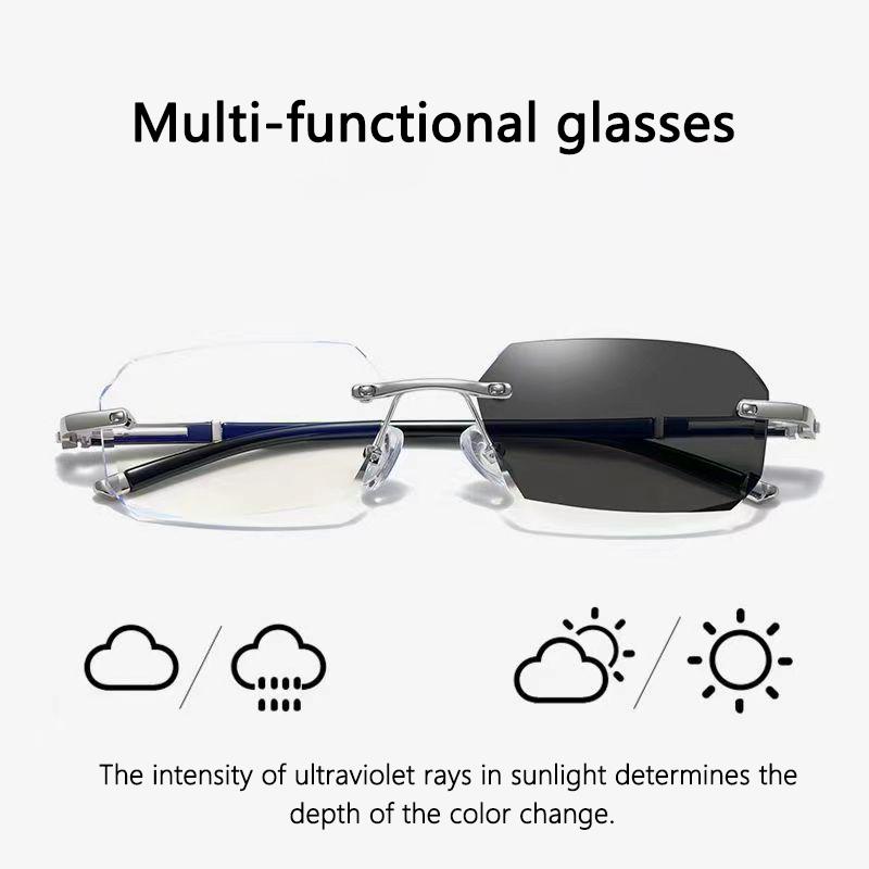 

Готовые безрамные очки для близорукости для мужчин и женщин со сверхлегкой оправой для очков с обрезкой краев XTP191 -1