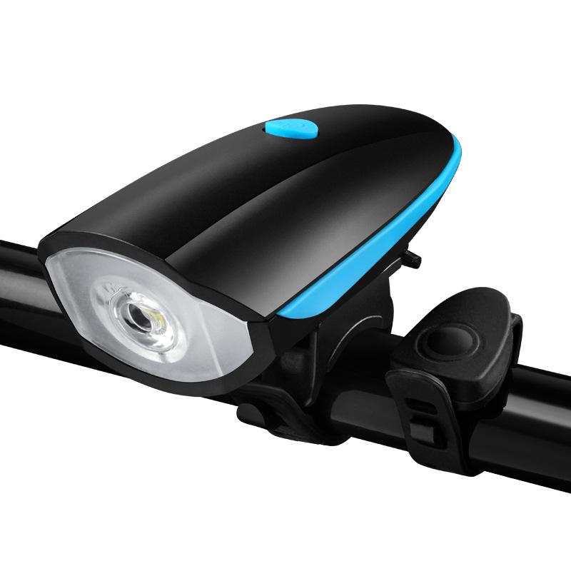 Multi-Functional 7588 Bicycle Headlights: Waterproof, Strong Light, Horn, and Charger for Night Riding