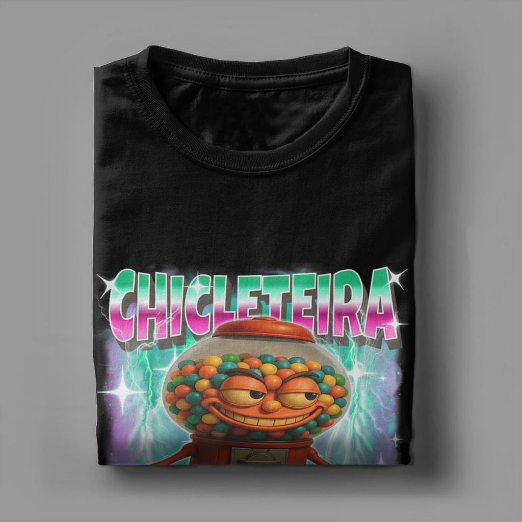 Men's Chicleteira-Bicicleteira Italian Brainrot Chiclete Bicicleta T Shirts   Clothing Short Sleeve O Neck Tees T-Shirts