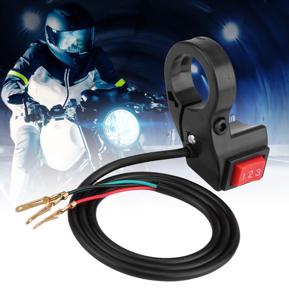 Motorcycle Handlebar Switch Shift, 3 Speed Throttle Electric Scooter Module 22mm Waterproof Control Button Switches Ebike Electronic Bike