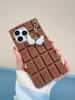 For iPhone 16 15 14 13 12 11 Pro Max 16promax So Cute Wing Key Chain Cartoon Rilakkuma 3D Chocolate Case Cover