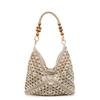 Large capacity woven bag women's 2025 new summer vacation straw bag versatile shoulder tote bag