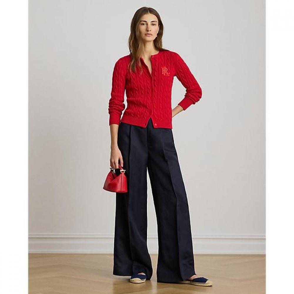 Lauren Ralph Lauren Wide Leg Pants Linen Blend Twill  Wmlrpntsbv20341410 0