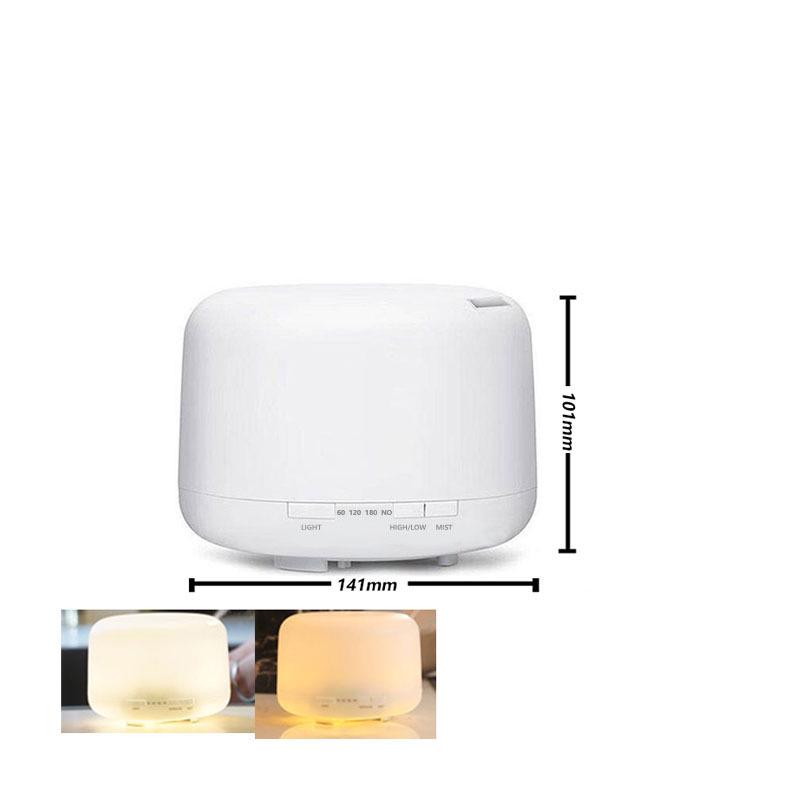 500ML Ultrasonic Air Humidifier & Aroma Diffuser - Muji Style, USB, Large Capacity