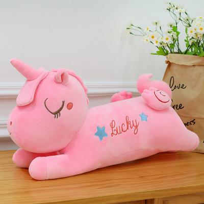 Super Mīļš Laimīgs Vienradzis Plīša Rotaļlieta Meitenei Dzimšanas dienas Dāvana Piegultas Spilvens Spēļu Automāta Balva