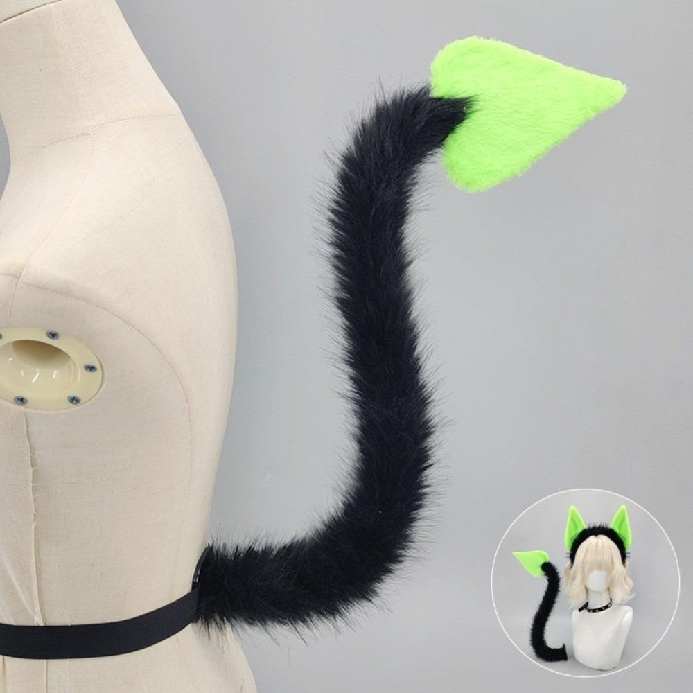 Furry Cat Ears 3D Devil's Sweetheart Tail Fashion Halloween Costume Cosplay Props All Saints' Day