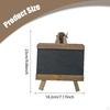 Tabletop Chalkboard Sign Menu Board Mini Multipurpose Chalk Wooden Blackboard for
