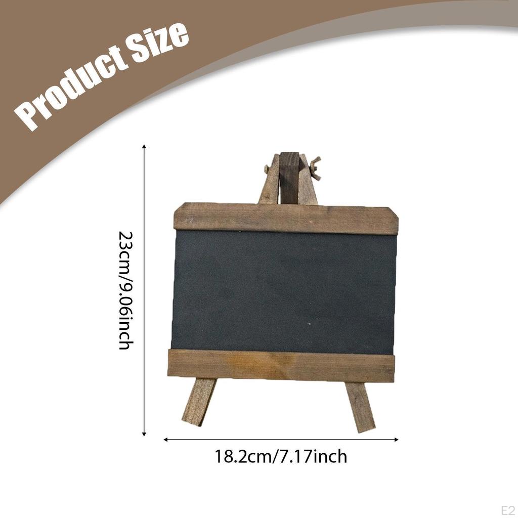 Tabletop Chalkboard Sign Menu Board Mini Multipurpose Chalk Wooden Blackboard for