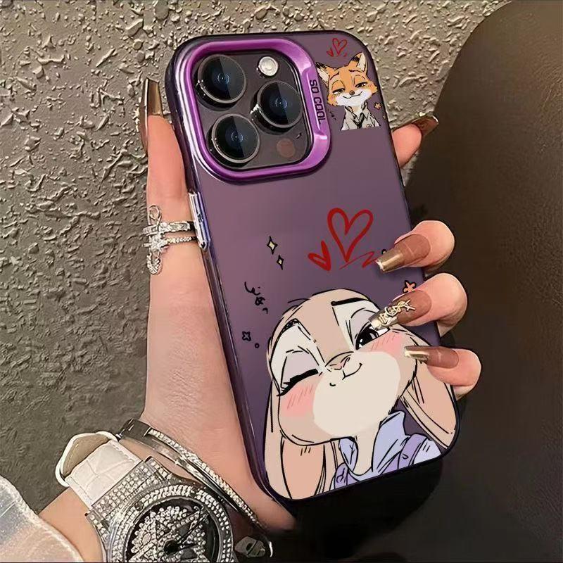 

Nick & Judy Cartoon iPhone Case for Models 13 Pro Max, 14, 15, 16 Pro, and 17 iPhone 15 Pro Max