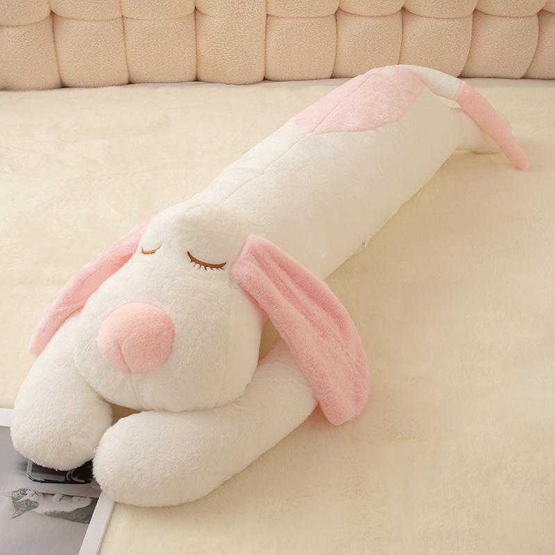 

Мягкая лежащая собака длинная подушка-игрушка плюшевая кукла большая кукла-собака девочка успокаивающая тряпичная кукла 100cm розовый