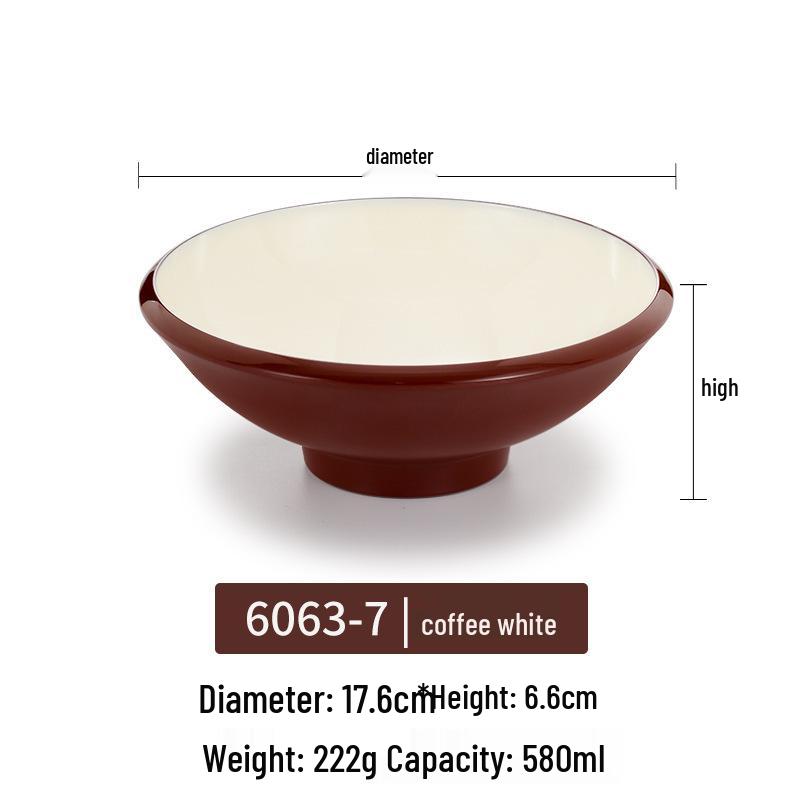 Melamine Noodle Bowl for Noodle Restaurants: Ideal for Luosifen, Malatang, Rice Noodles, and Chongqing Xiaomian