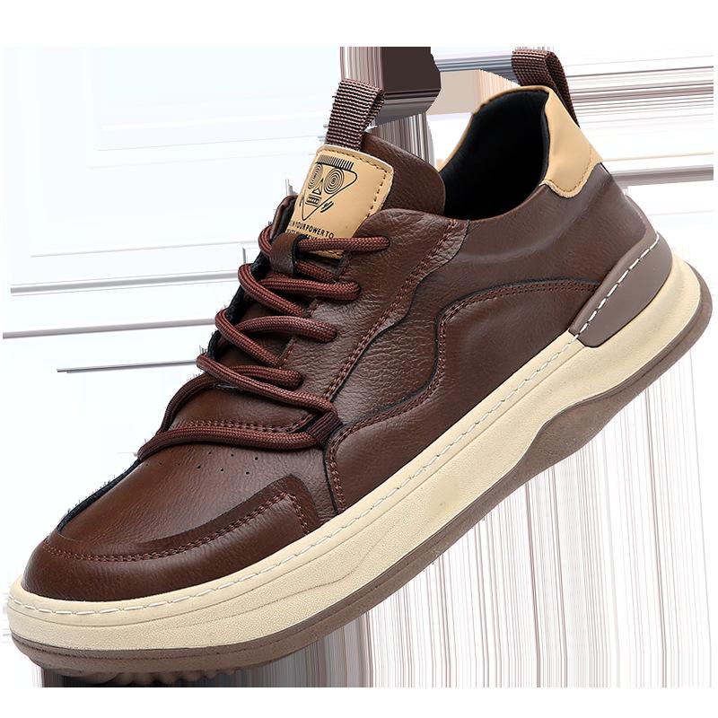 Fashion Breathable Men's Cowhide Leather Shoes Outdoor Men's Sports Shoes Mens Shoes
