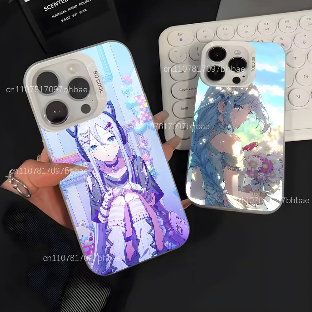 P-Project Sekai YOISAKI KANADE Phone Case For iPhone 17,16,15,14,13,12,X,8,Pro,Max,Plus,SE4,Air,Mini White Matte IMD