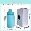 Bouteille d'eau isotherme en acier inoxydable avec bouchon à paille pour le sport et les voyages