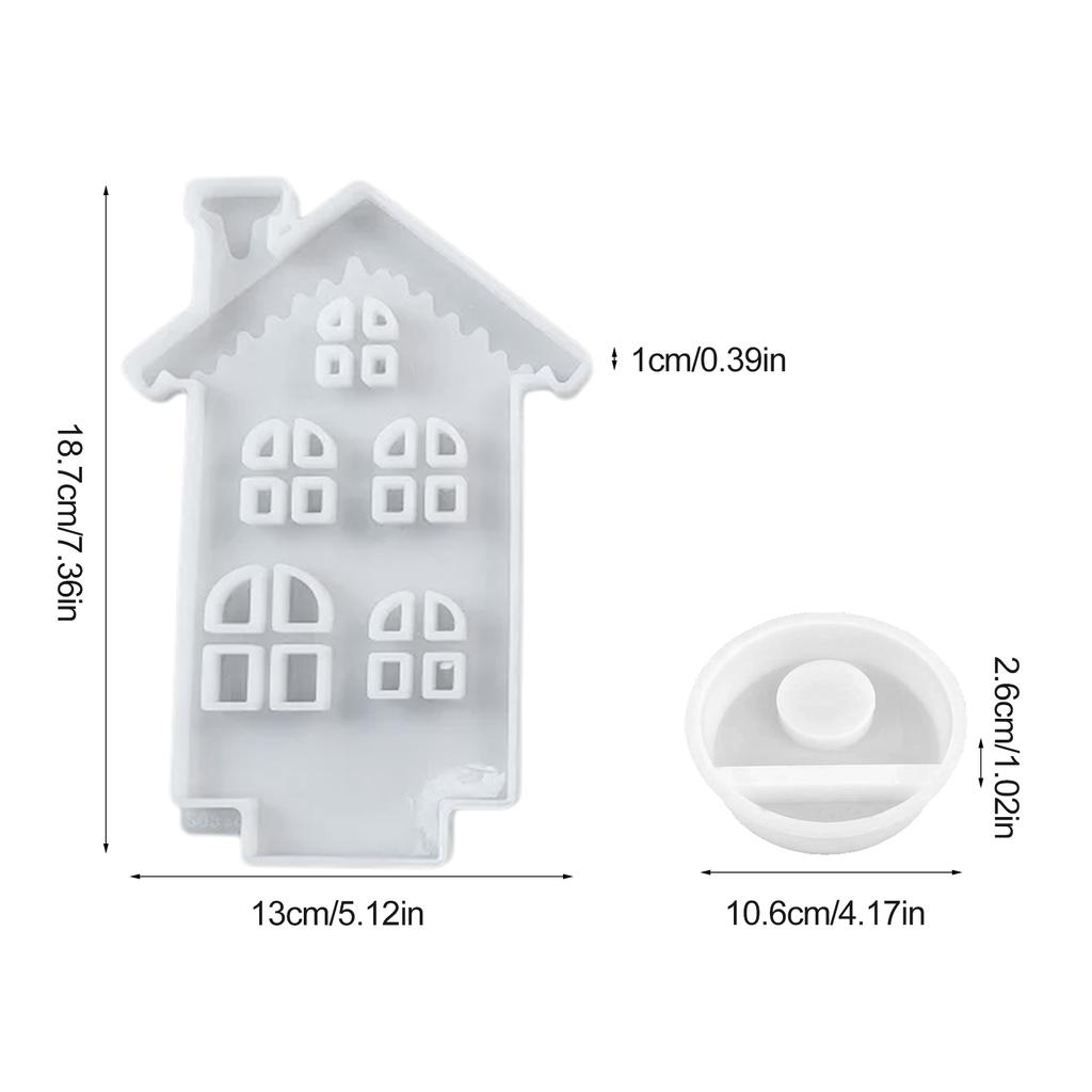 Sfeșnic pentru casa de zăpadă, matriță din silicon, rășină epoxidică, pentru suport pentru lumânări, pentru suport pentru lumânări din gips, pentru decorațiuni pentru casă.