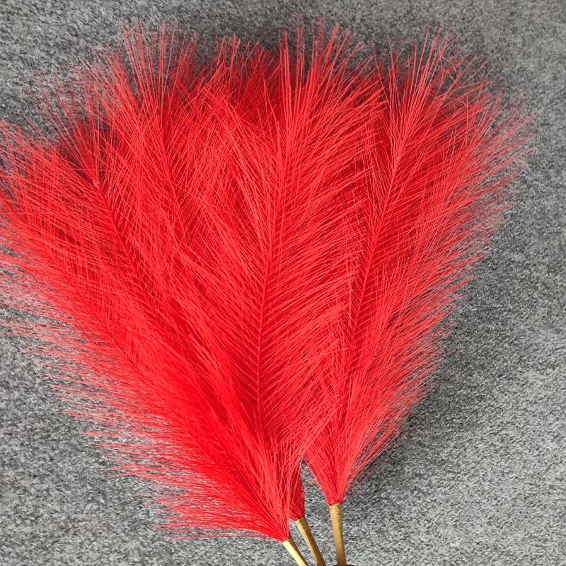 5Pcs 45cm Artificial Pampas Grass Bouquet Holiday Wedding Party Home Decoration Plant Simulation DIY Fake Flower Reed Boho