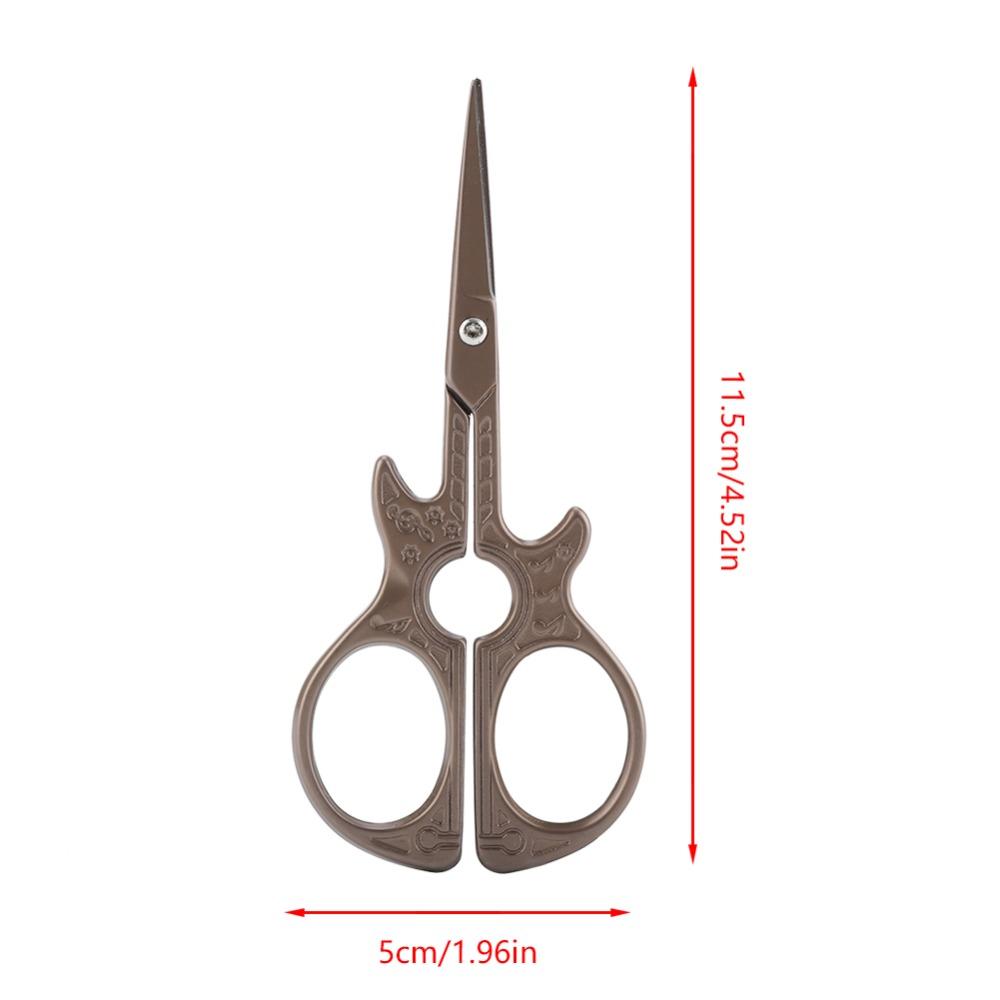 Guitar Pattern DIY Scissors Stainless Steel Cutting Scissors Sewing Scissors For DIY Crafting