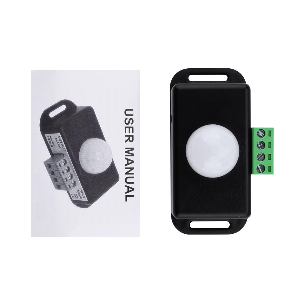DC12V 24V Infrared Human Body Sensor Automatic Adjustable PIR Motion Sensor Switch IR Infrared Detector Light Switch Module 6/8A